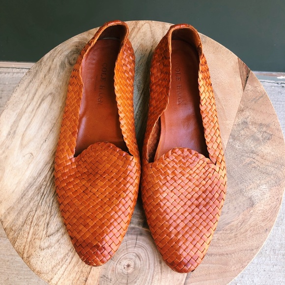 Cole Haan Shoes - Cole Haan Boho Woven Leather Loafers
